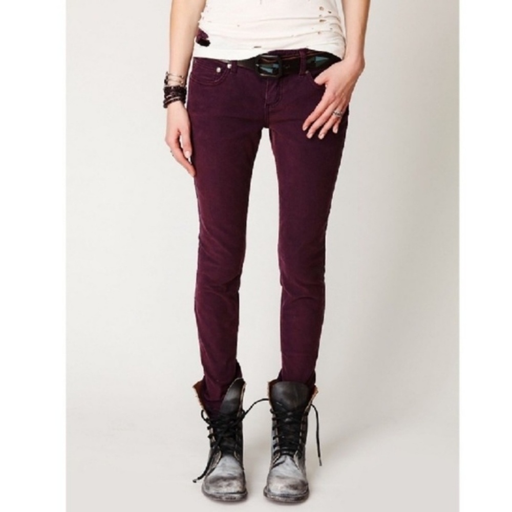 Free People corduroy skinny jeans